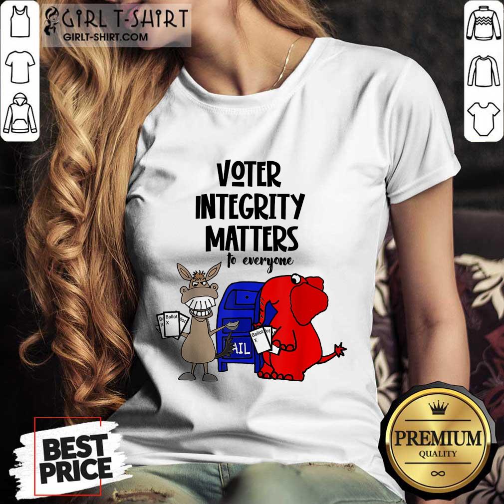 Good Socialdudtees Voter Integrity Matters To Everyone Shirt - Image 2