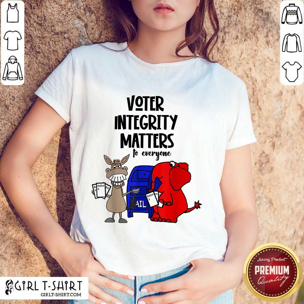 Good Socialdudtees Voter Integrity Matters To Everyone Shirt