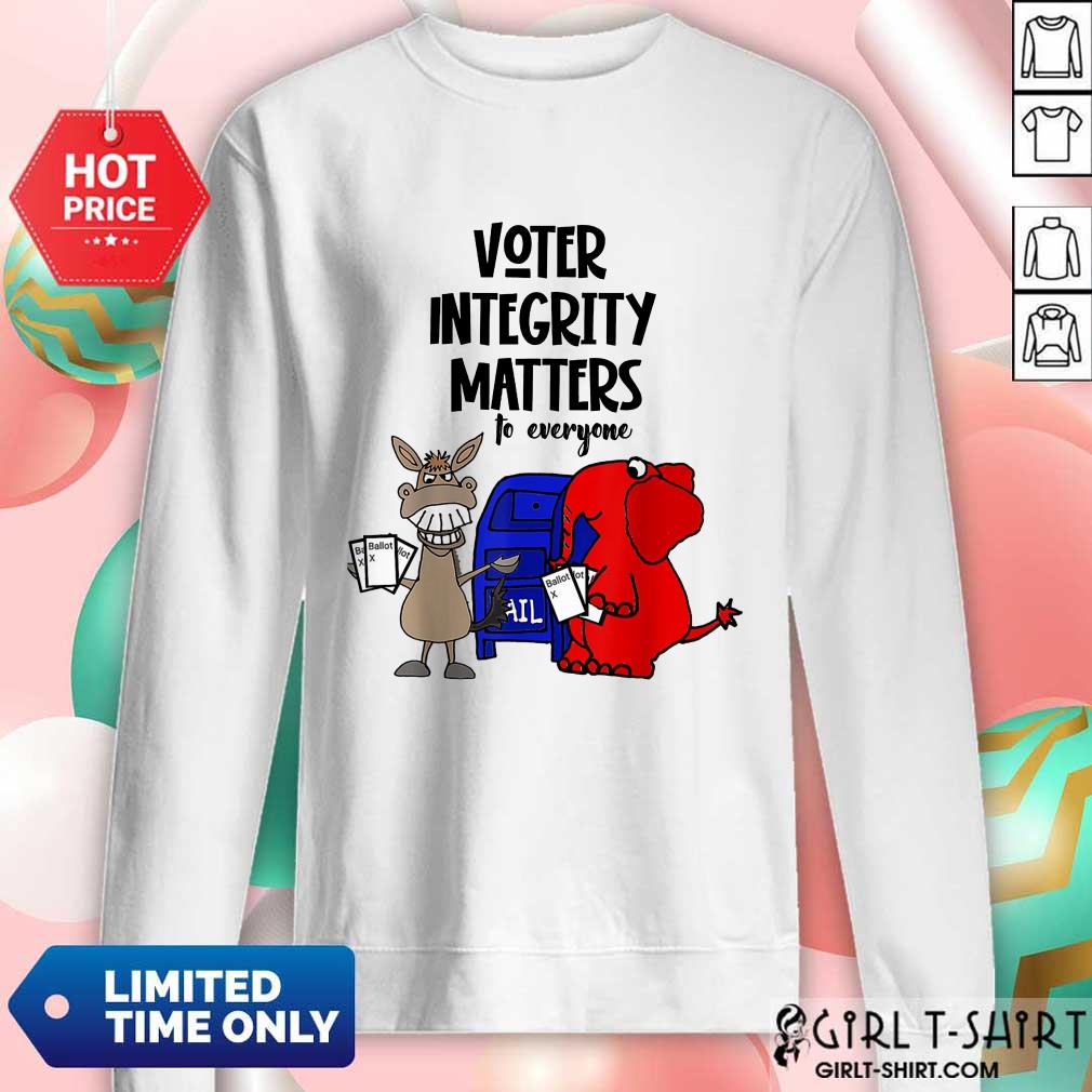 Good Socialdudtees Voter Integrity Matters To Everyone Shirt - Image 4