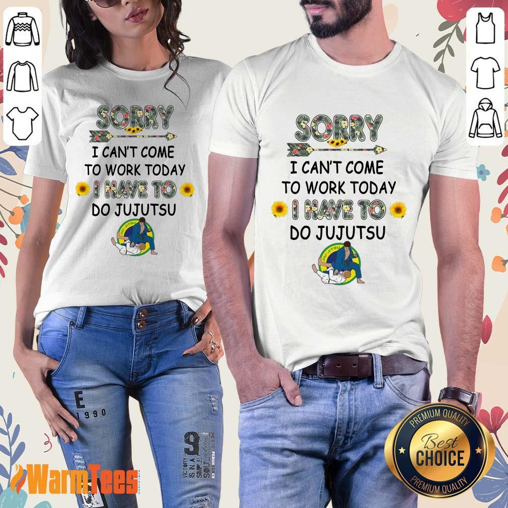 Good Sorry I Can't I Come To Work Today I Have To JuJutsu Flower Shirt - Image 3