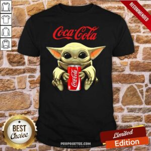 Good Star Wars Baby Yoda Hugs Coca Cola Soft Drink Shirt