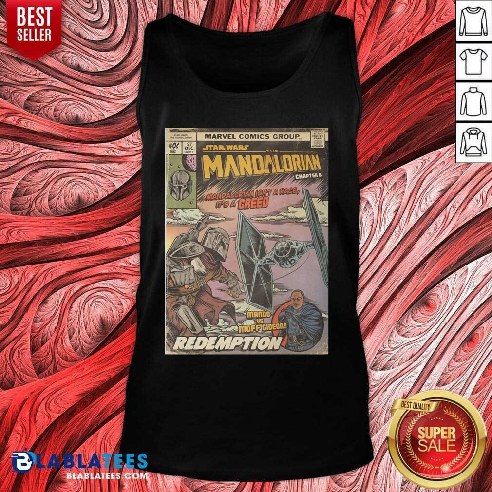 Good Star Wars The Mandalorian Chapter 8 Mando Vs Moff Gideon Redemption Shirt - Image 3