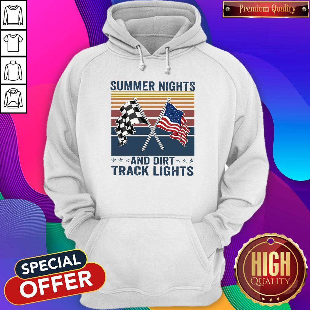 Good Summer Nights And Dirt Track Lights Vintage Shirt - Image 5