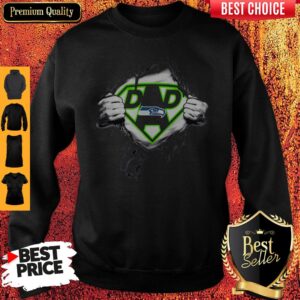 Alternative view of Good Superhero National Football League Seattle Seahawks Father’s Day T-Shirt