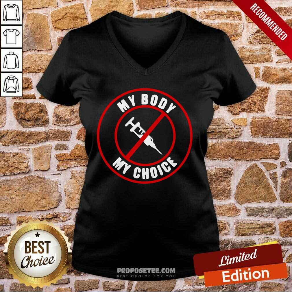 Good Syringe Vaccines My Body My Choice Shirt - Image 2