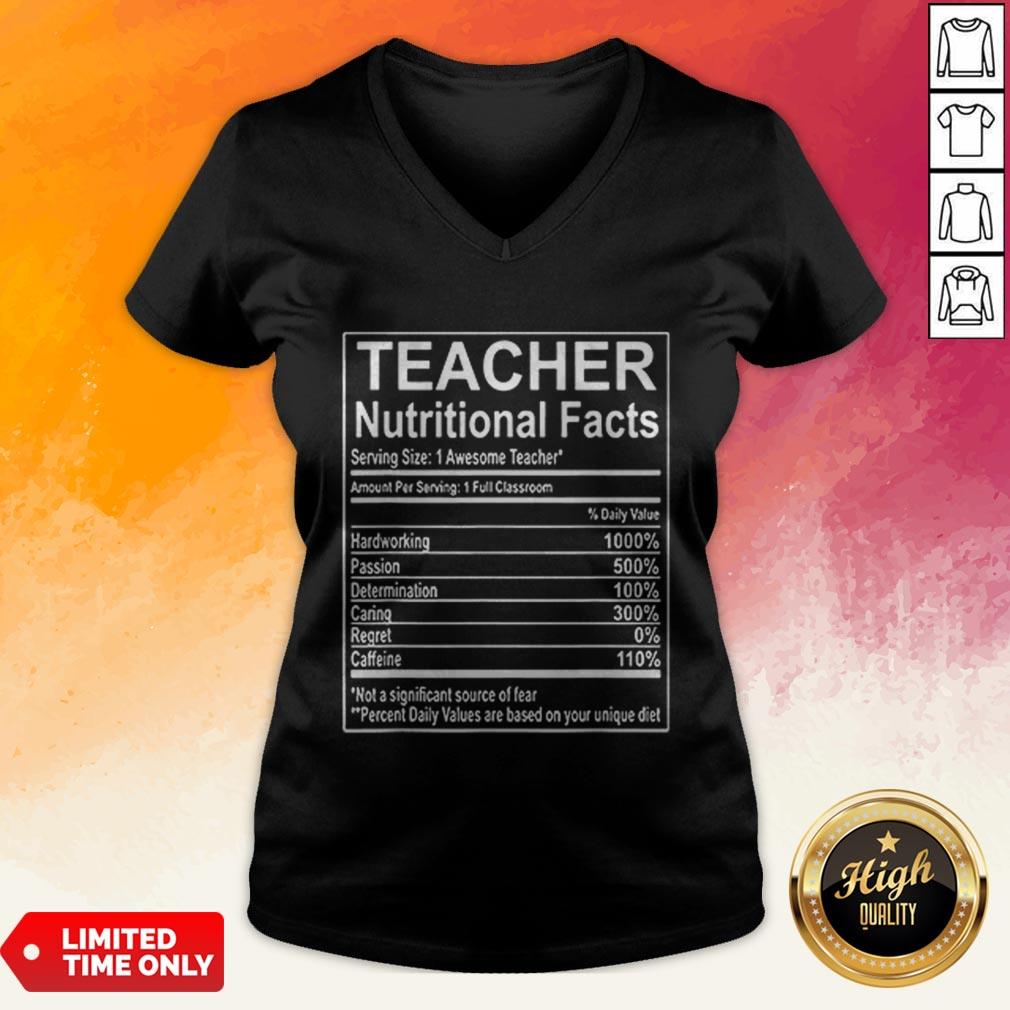 Good Teacher Nutrition Facts Shirt - Image 5