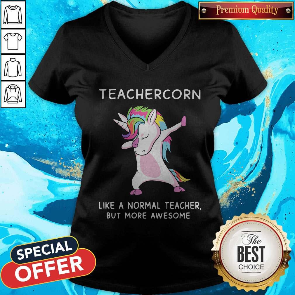 Good Teachercorn Like A Normal Teacher But More Awesome Shirt - Image 2