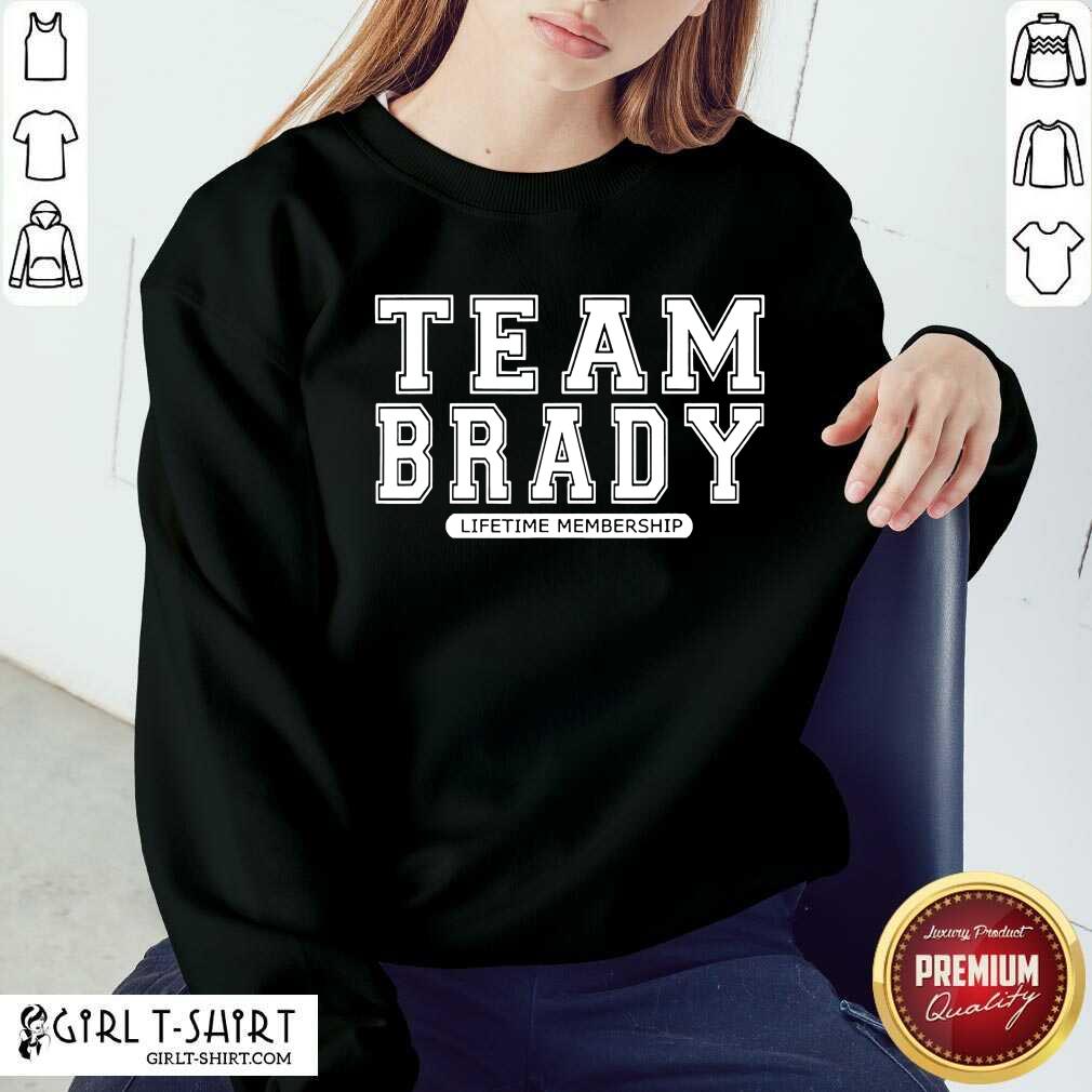Good Team Brady Lifetime Membership Tampa Bay Buccaneers Shirt - Image 4