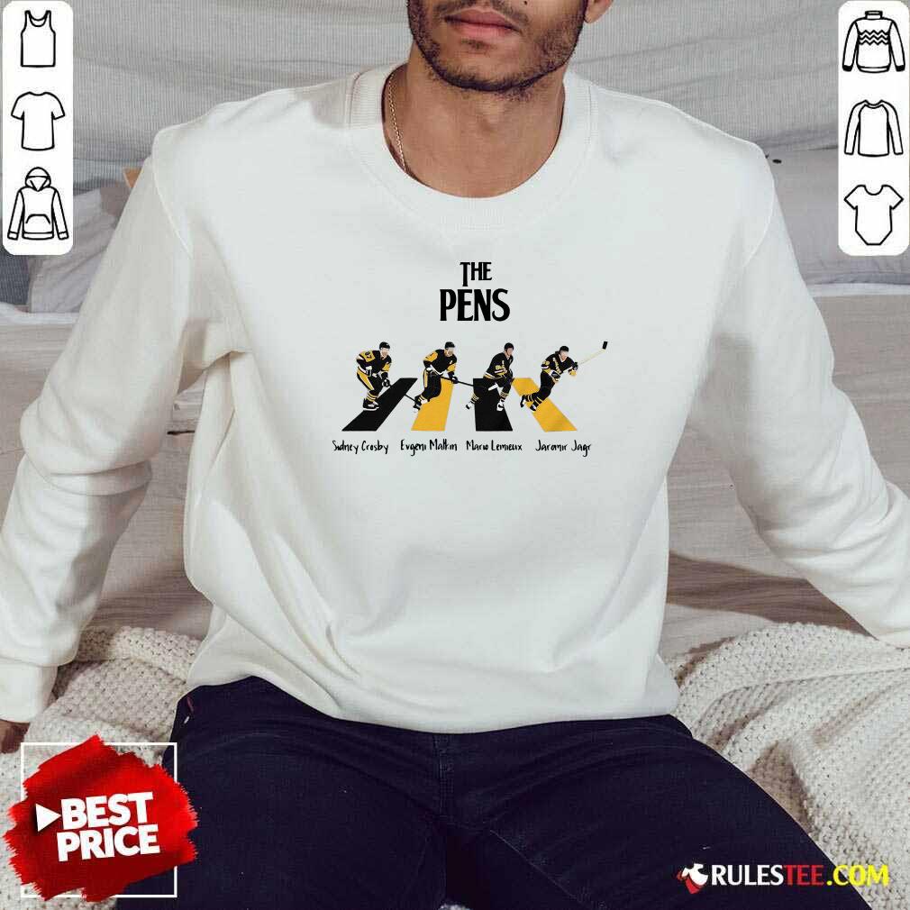 Good The Pittsburgh Penguins Sidney Crosby Evgeni Malkin Abbey Road Shirt - Image 5