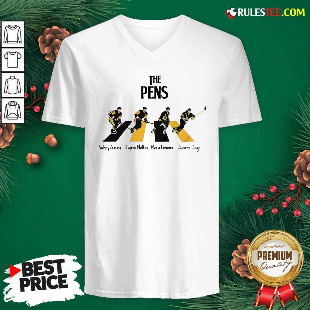 Good The Pittsburgh Penguins Sidney Crosby Evgeni Malkin Abbey Road Shirt - Image 3