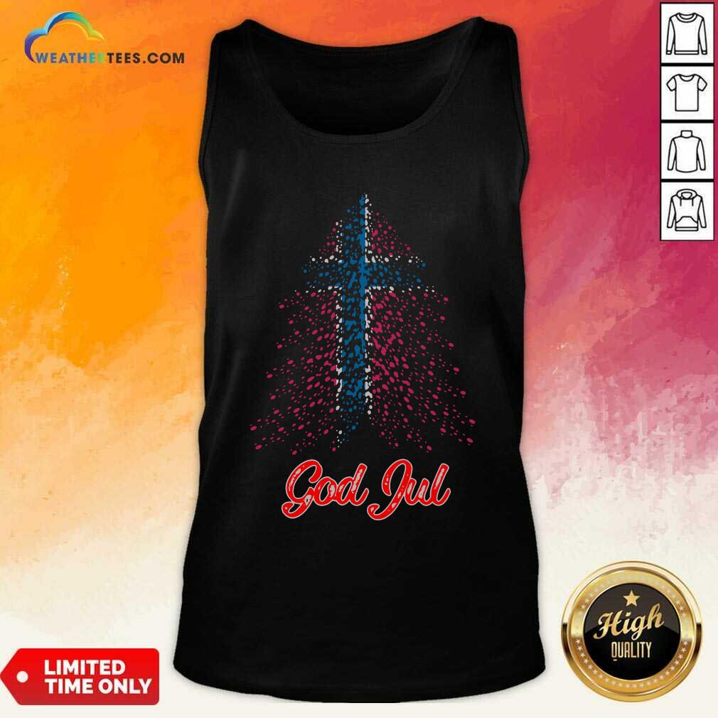 Good Tree England Flag God Jul Shirt - Image 4