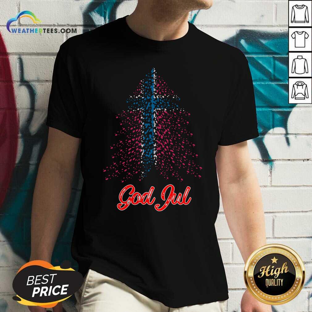 Good Tree England Flag God Jul Shirt - Image 3