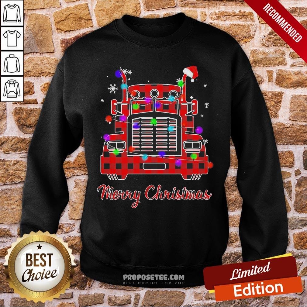 Good Truck Light Merry Christmas Shirt - Image 4