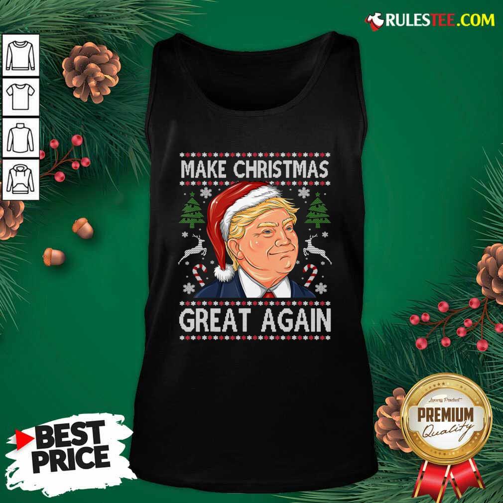 Good Trump Make Christmas Great Again Christmas Shirt - Image 4