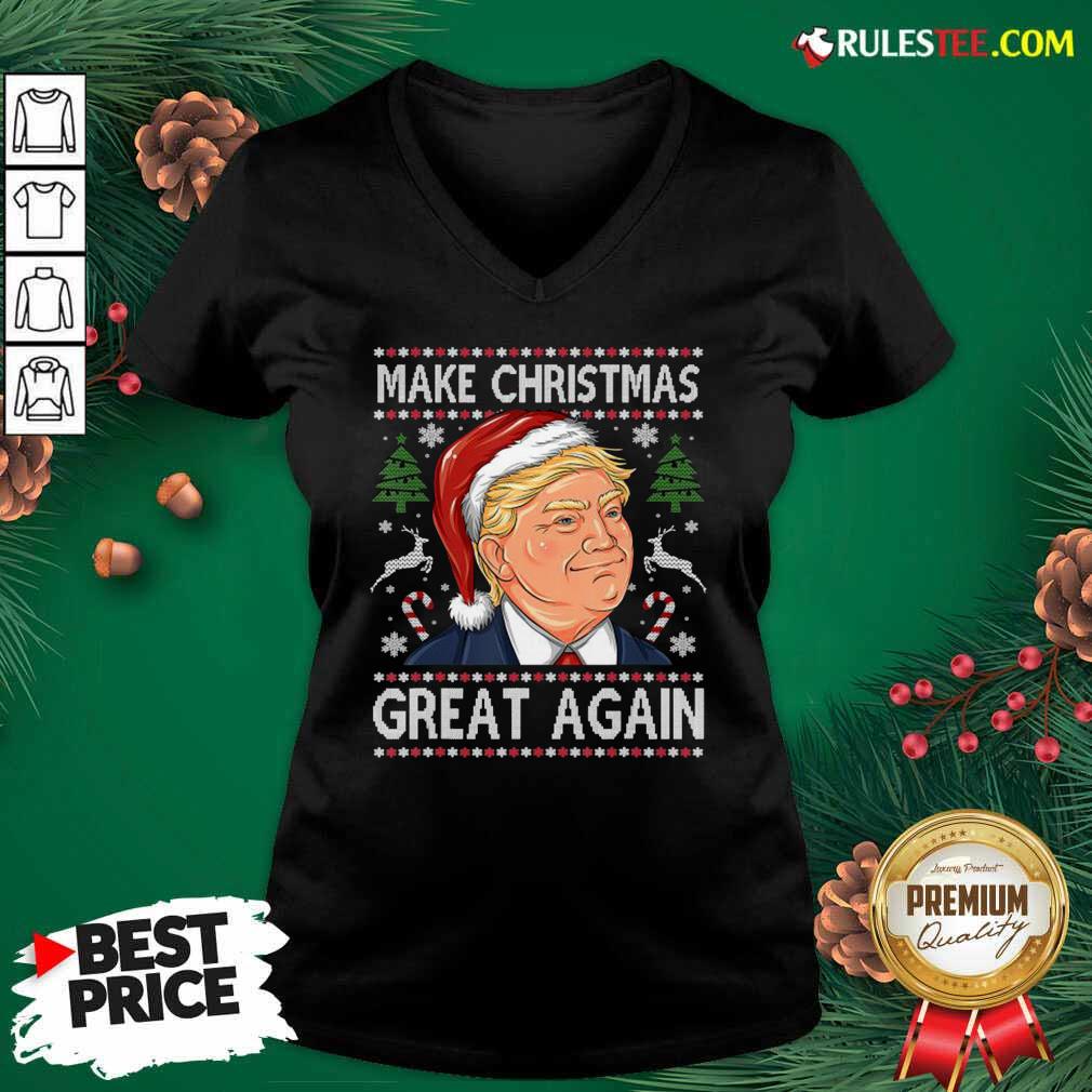 Good Trump Make Christmas Great Again Christmas Shirt - Image 3
