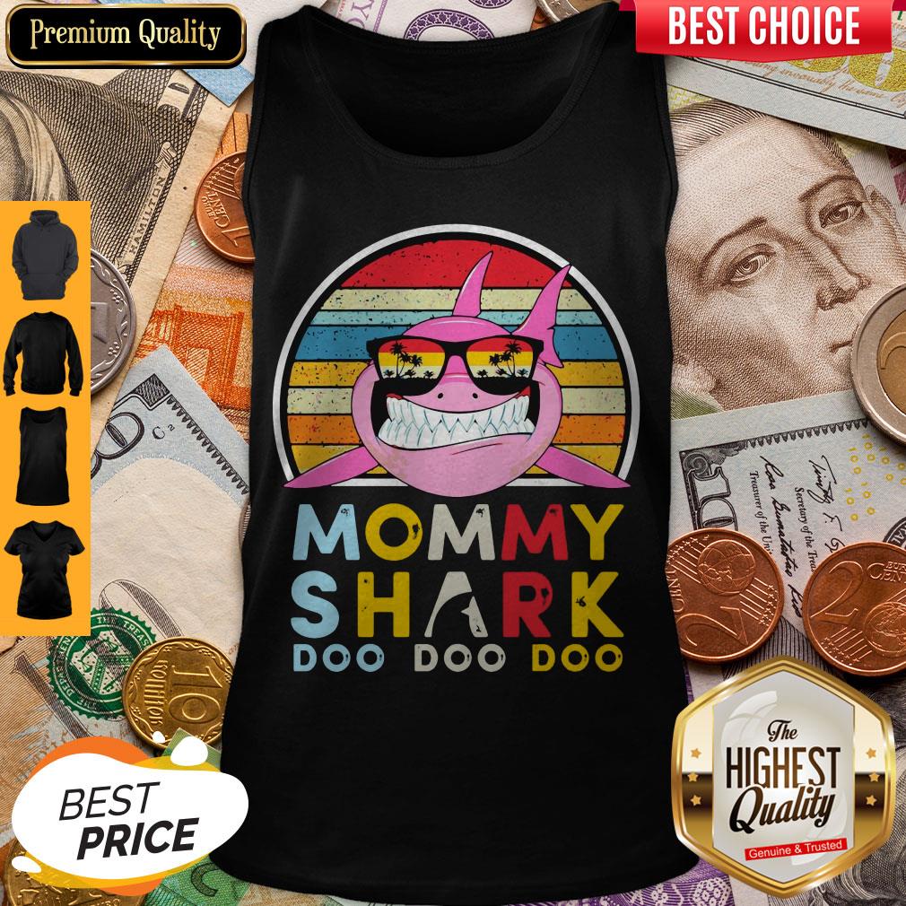 Good Vintage Mommy Shark Doo Doo Doo Shirt - Image 4