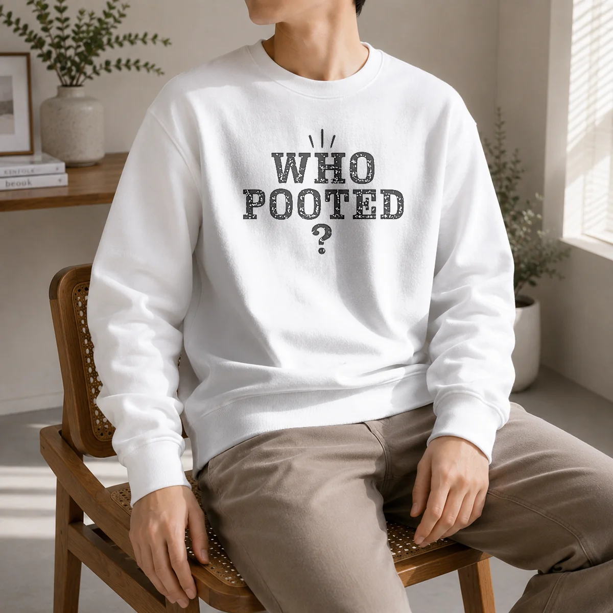 Good WHO Pooted Fart Joke Silly Shirt - Image 7