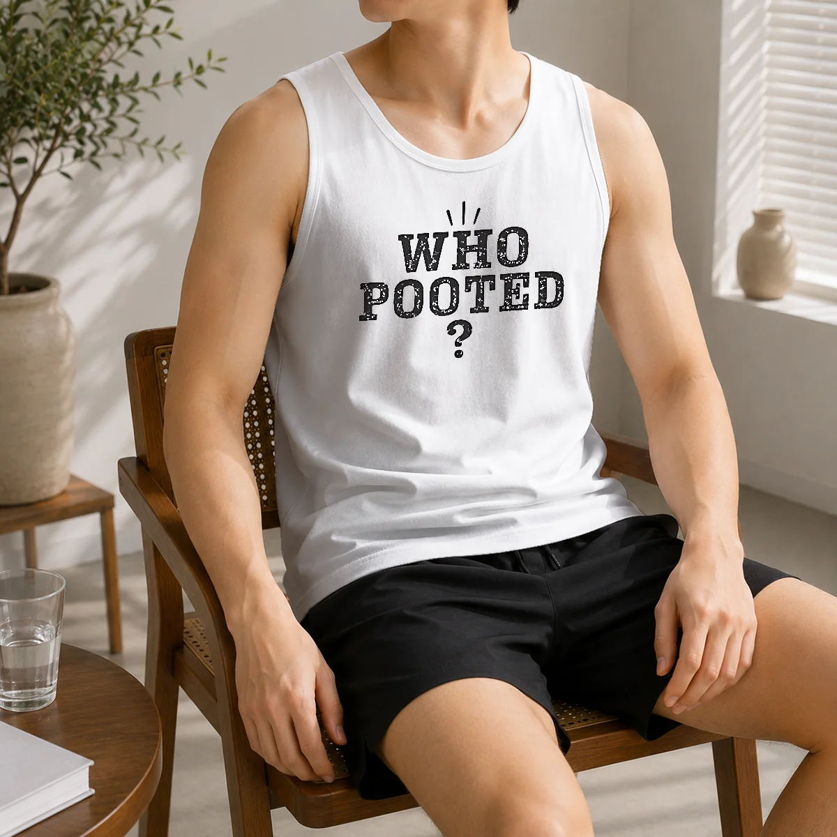 Good WHO Pooted Fart Joke Silly Shirt - Image 3