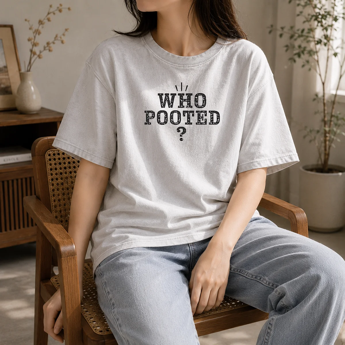 Good WHO Pooted Fart Joke Silly Shirt - Image 8
