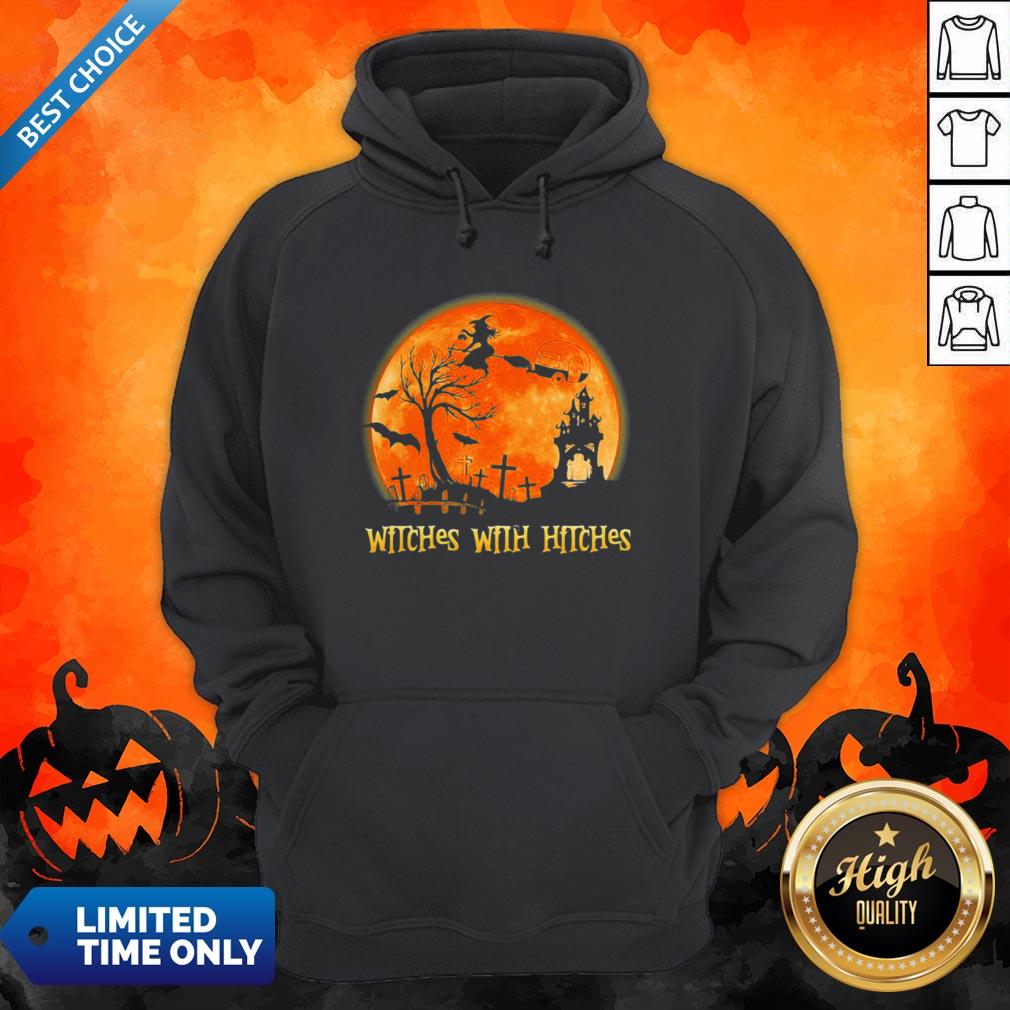 Good Witches With Hitches Sunset Halloween Shirt - Image 2
