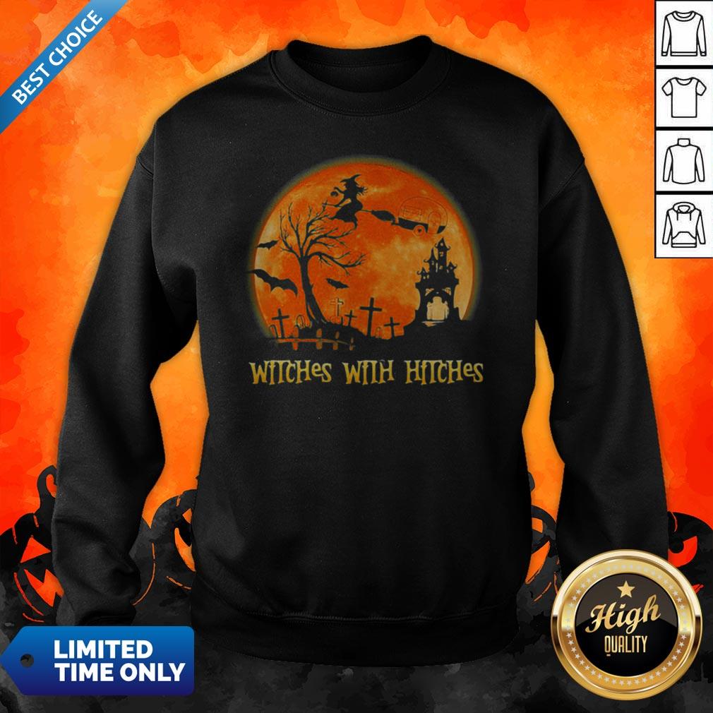 Good Witches With Hitches Sunset Halloween Shirt - Image 5