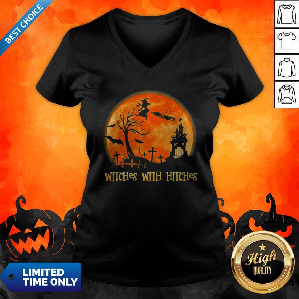 Good Witches With Hitches Sunset Halloween Shirt - Image 3