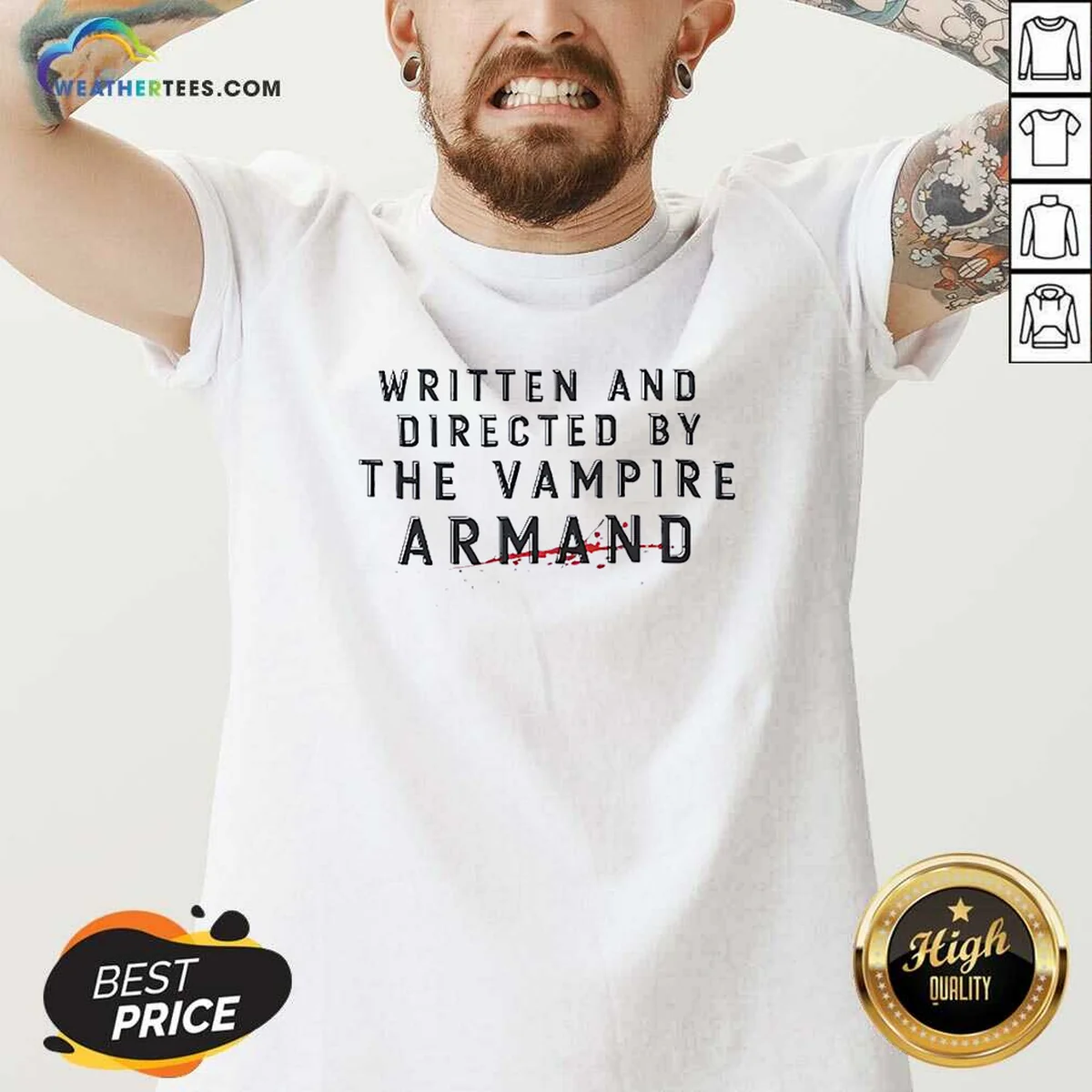 Good Written And Directed By The Vampire Armand Shirt - Image 2