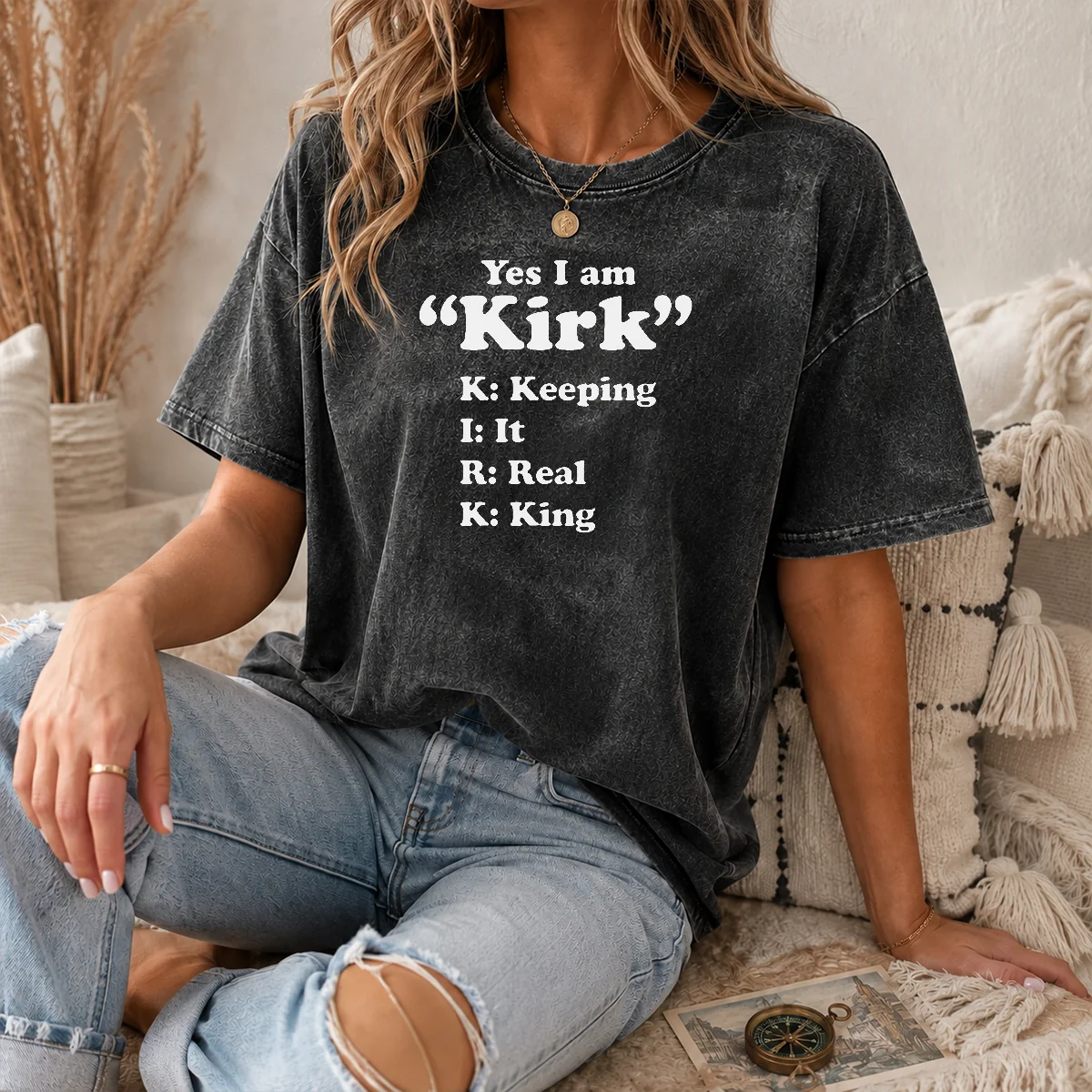 Good Yes I Am Kirk Keeping It Real King Shirt - Image 8
