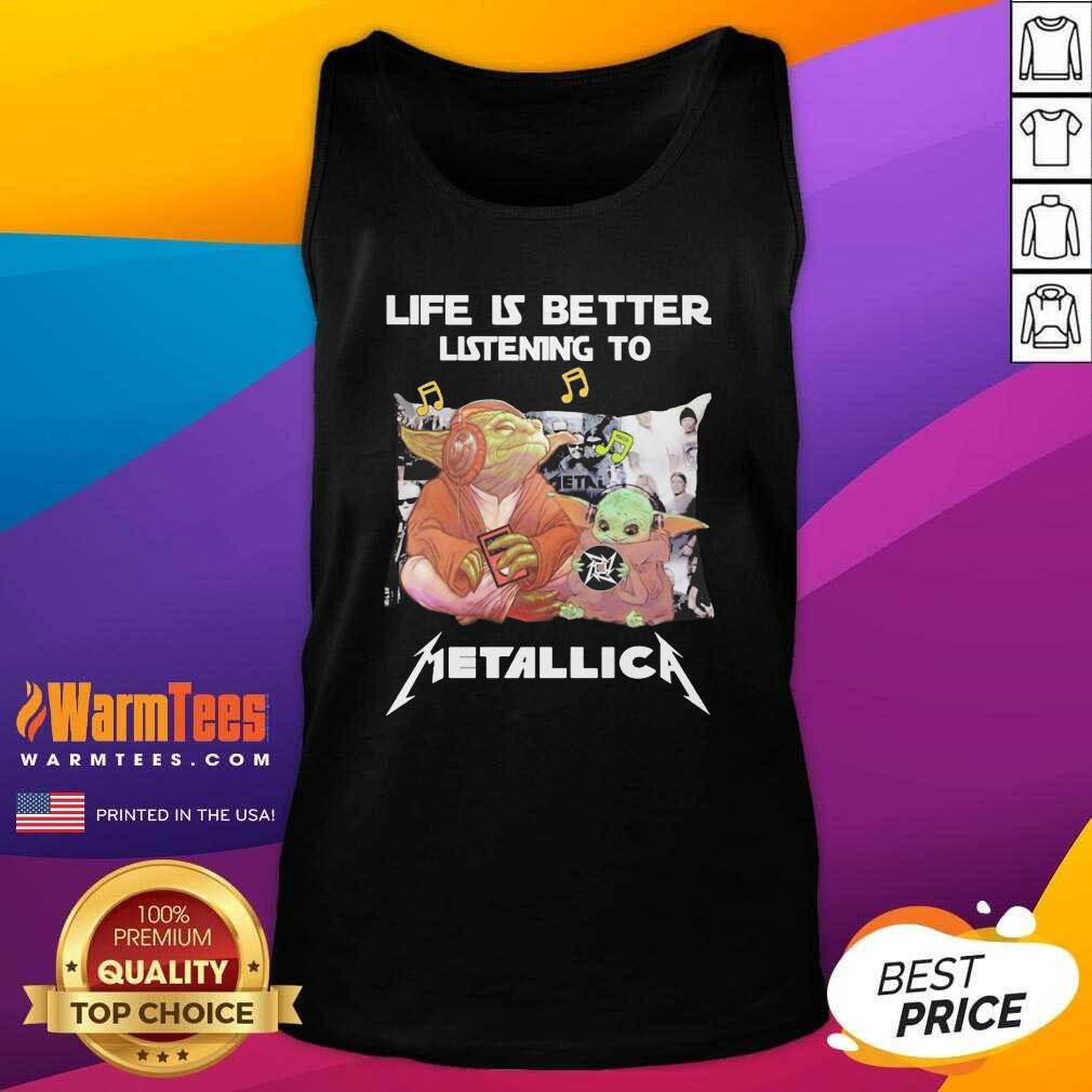 Good Yoda Life Is Better Listening To Bon Jovi Shirt - Image 4