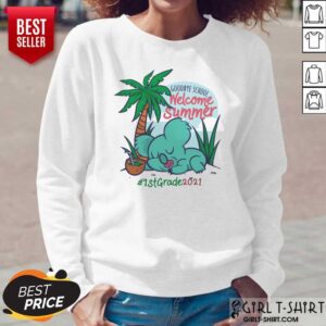 Alternative view of Goodbye School Welcome Summer Beach Island Koala 1st Grade 2021 Shirt