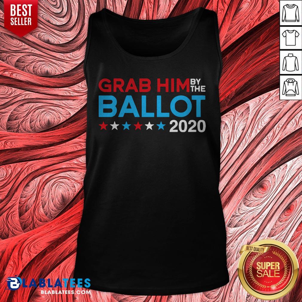 Grab Him By The Ballot – Joe Biden And Kamala Harris 2020 T-Shirt - Image 2