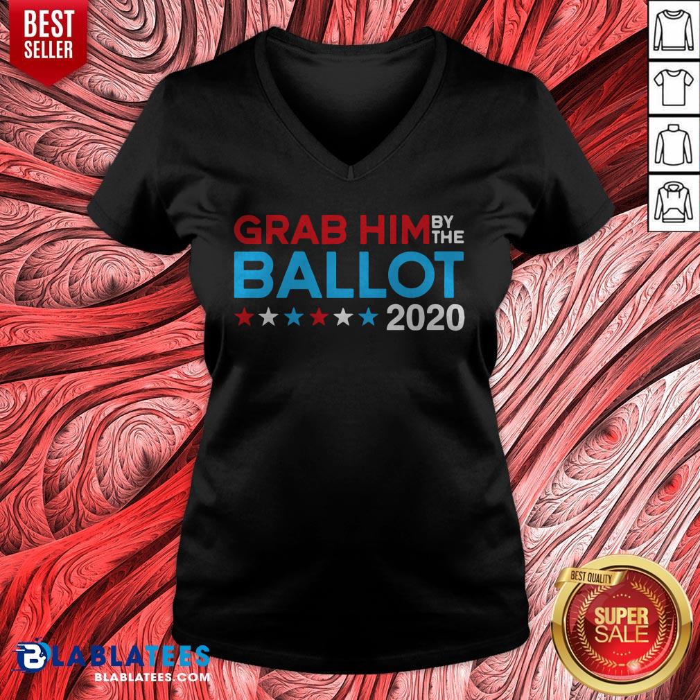 Grab Him By The Ballot – Joe Biden And Kamala Harris 2020 T-Shirt - Image 5