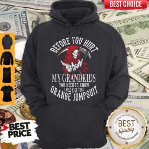 Alternative view of Grandkids Front Print I Will Rock That Orange Jumpsuit Shirt