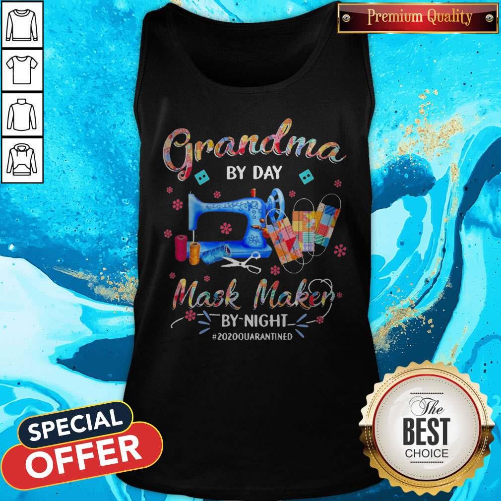 Grandma By Day Mask Maker By Night #2020 Quarantined Shirt - Image 4