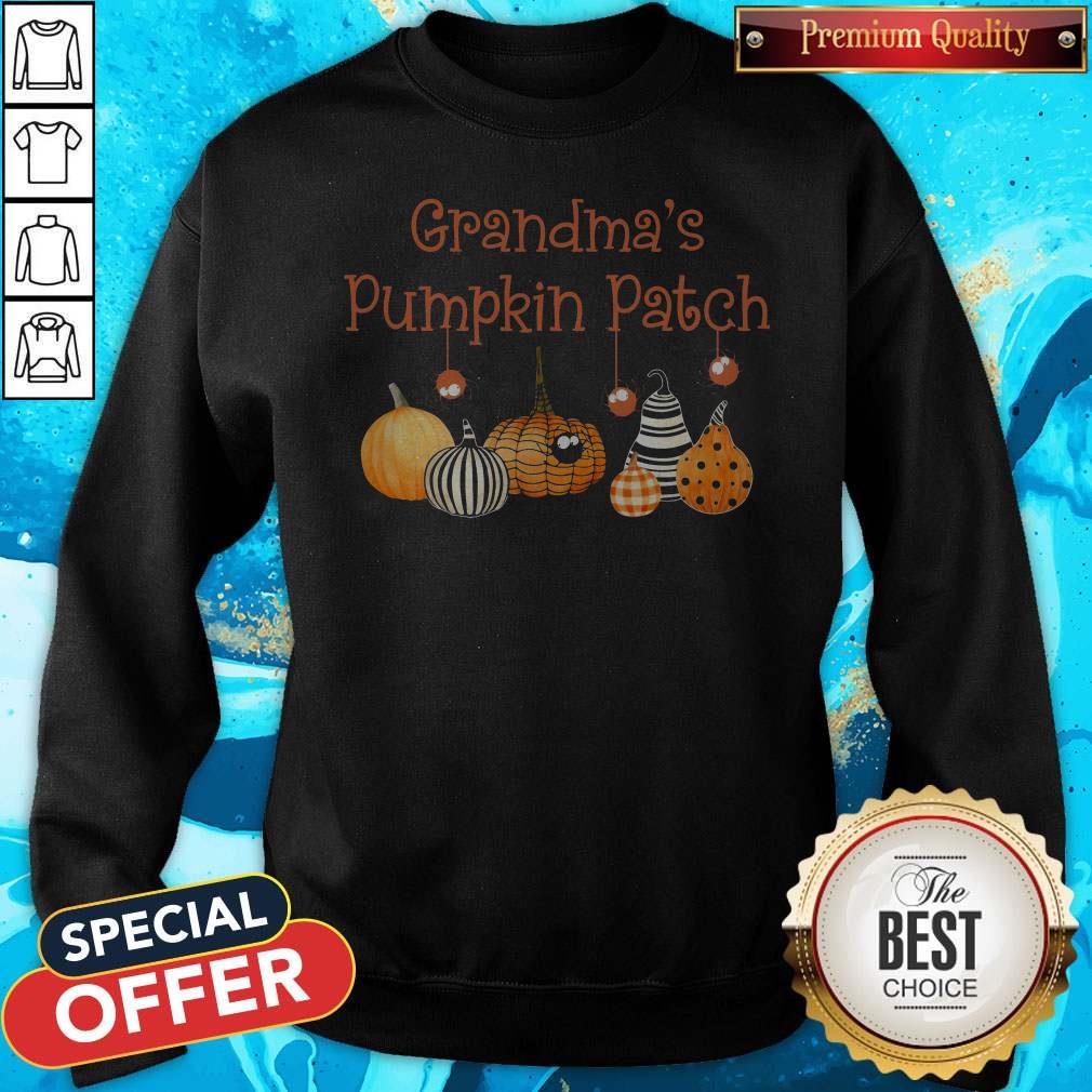 Grandma Pumpkin Patch Halloween Custome Shirt - Image 3