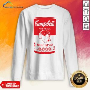 Alternative view of Grateful Campbells Football Soup Can Shirt