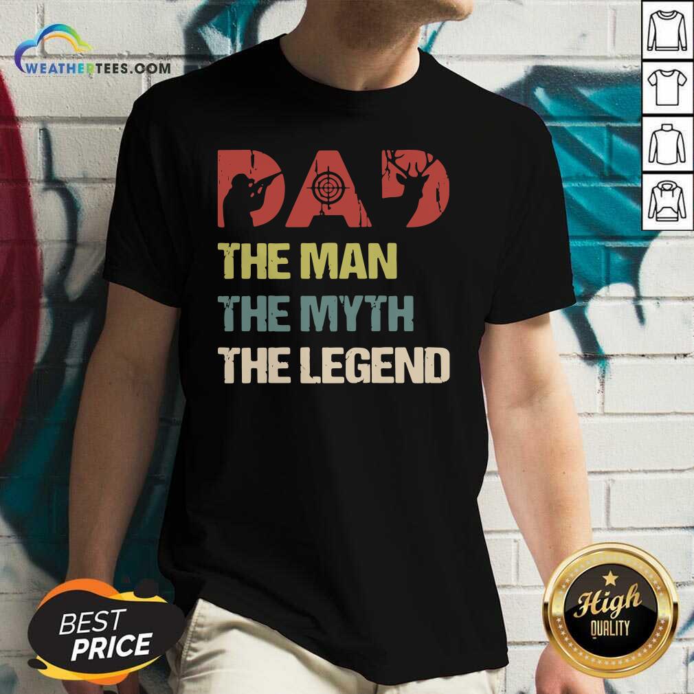 Grateful Deer Hunter Dad The Man The Myth The Legend Vintage Shirt - Image 3