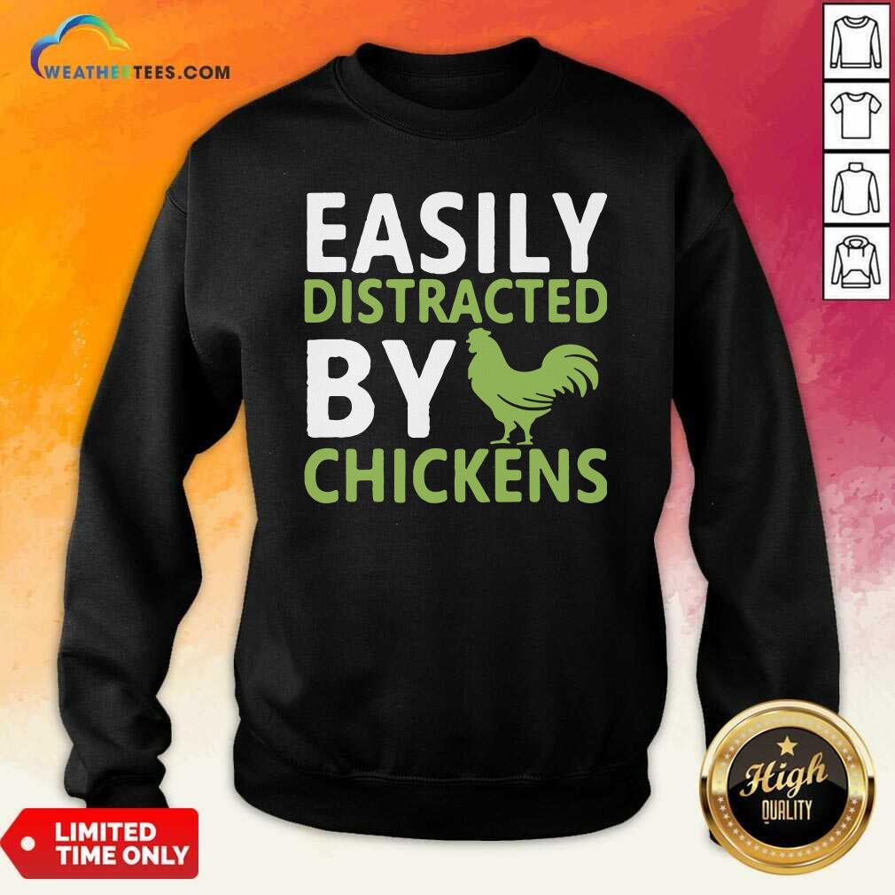 Grateful Easily Distracted By Chickens Shirt - Image 2