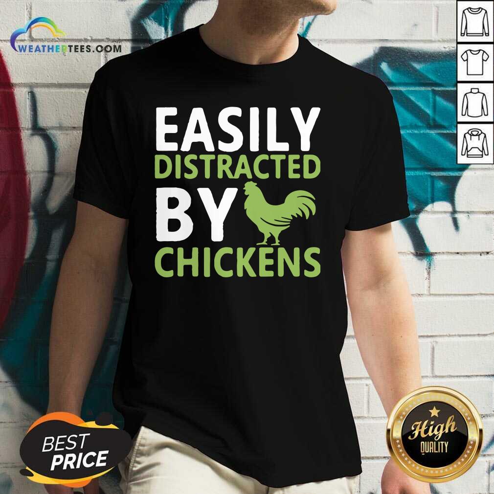 Grateful Easily Distracted By Chickens Shirt - Image 3