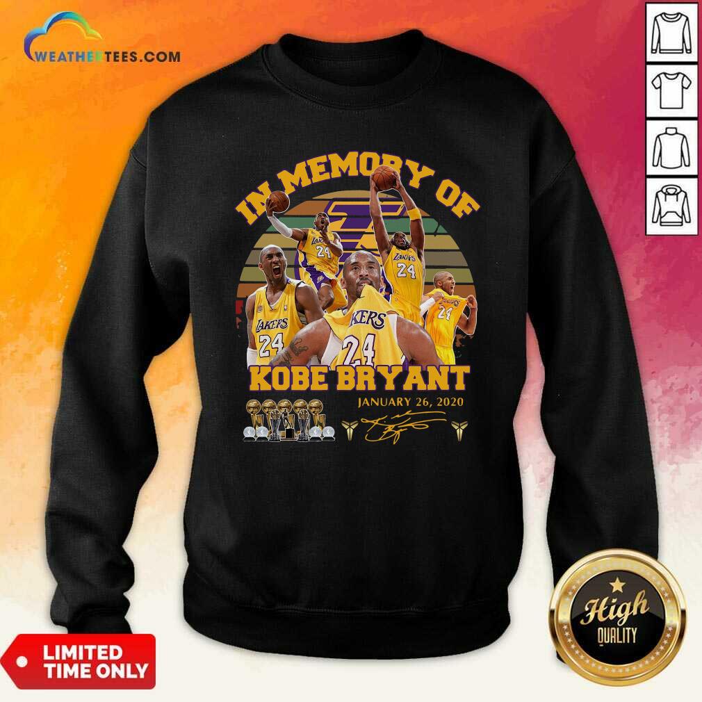 Grateful In Memory Of Kobe Bryant January 26 2020 Vintage Shirt - Image 2