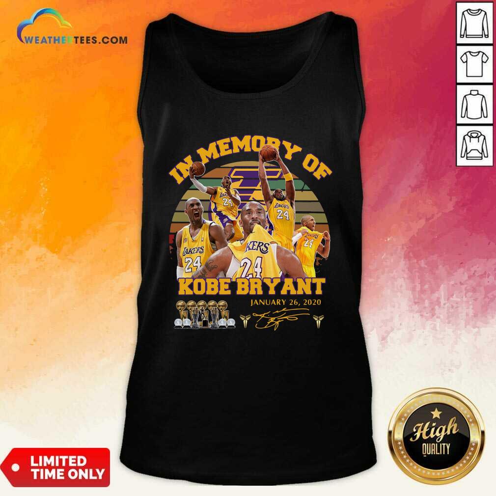 Grateful In Memory Of Kobe Bryant January 26 2020 Vintage Shirt - Image 4