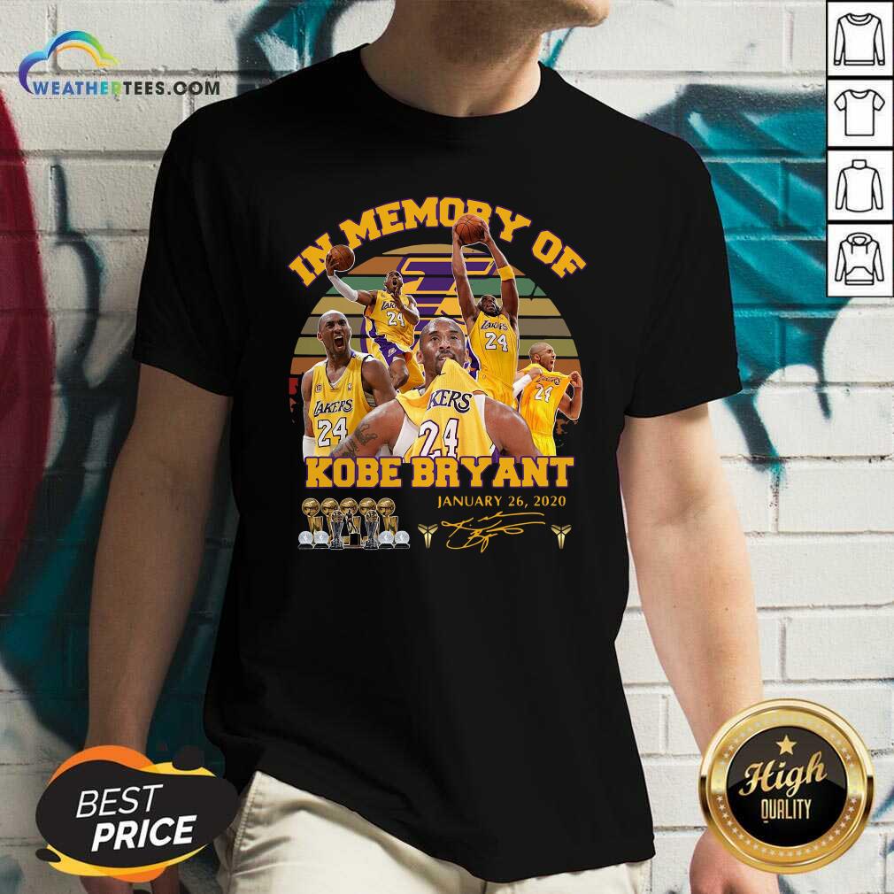 Grateful In Memory Of Kobe Bryant January 26 2020 Vintage Shirt - Image 3