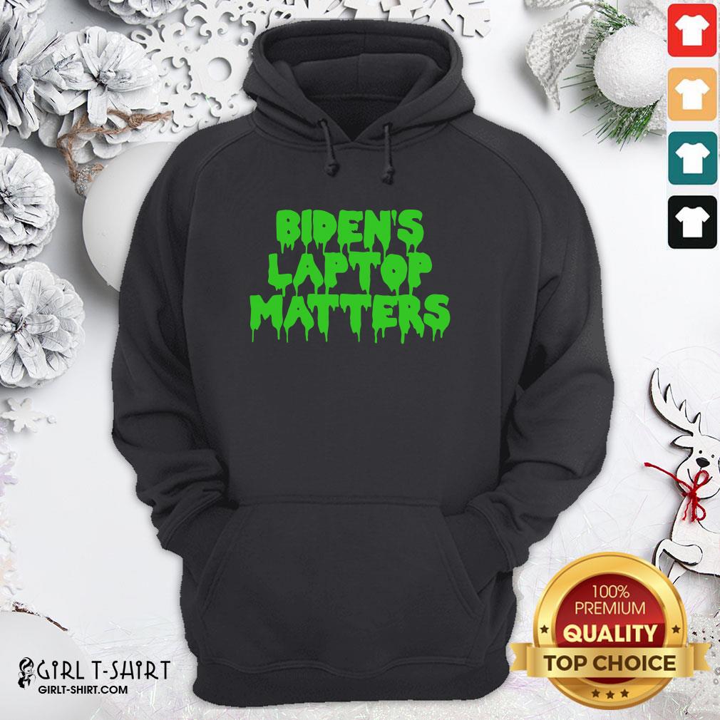 Gray Biden’s Laptop Matters Political Swamp Green Shirt - Image 5