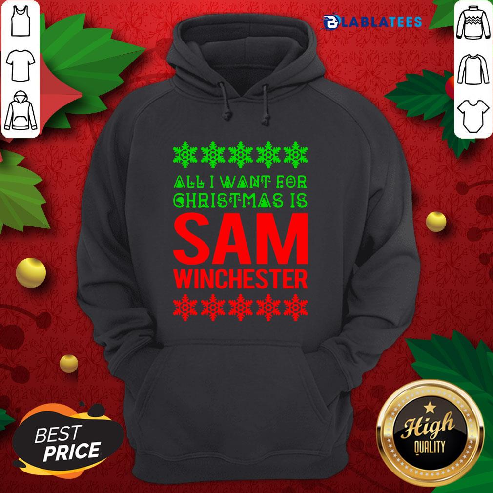 Great All I Want For Christmas Is Sam Winchester Shirt - Image 2