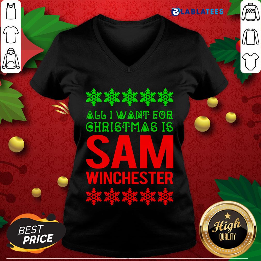 Great All I Want For Christmas Is Sam Winchester Shirt - Image 3