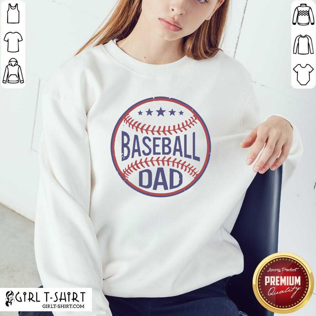 Great Baseball Dad Player Son Fathers Day Husband Daddy Grandpa Shirt - Image 4