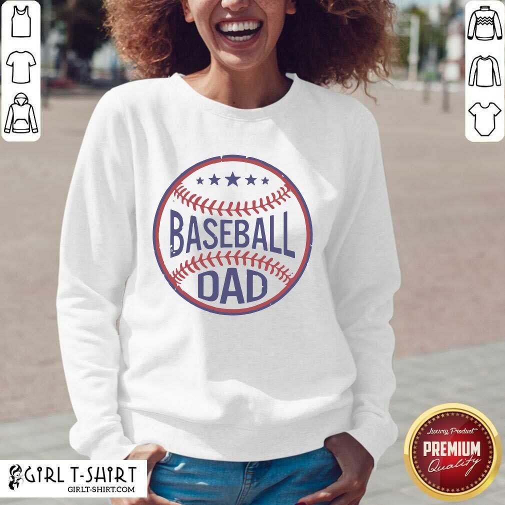 Great Baseball Dad Player Son Fathers Day Husband Daddy Grandpa Shirt - Image 2
