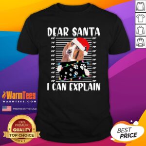 Great Basset Hound Dear Santa I Can Explain Christmas Sweater Shirt