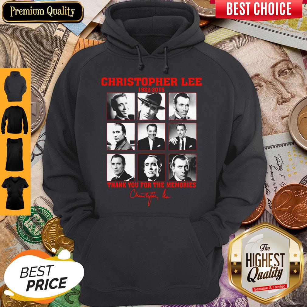 Great Christopher Lee 1922 2015 Thank You For The Memories Signature Shirt - Image 5