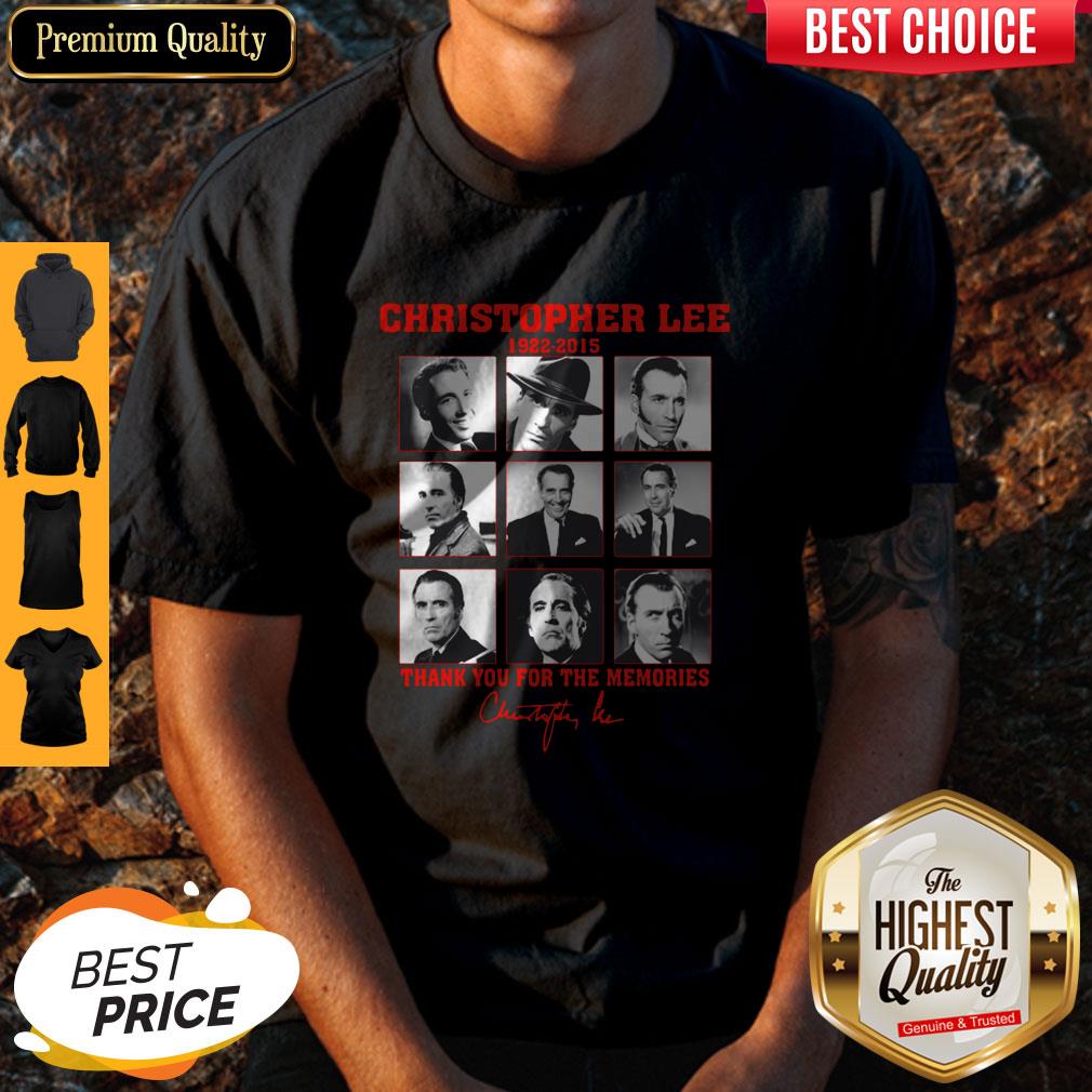 Great Christopher Lee 1922 2015 Thank You For The Memories Signature Shirt